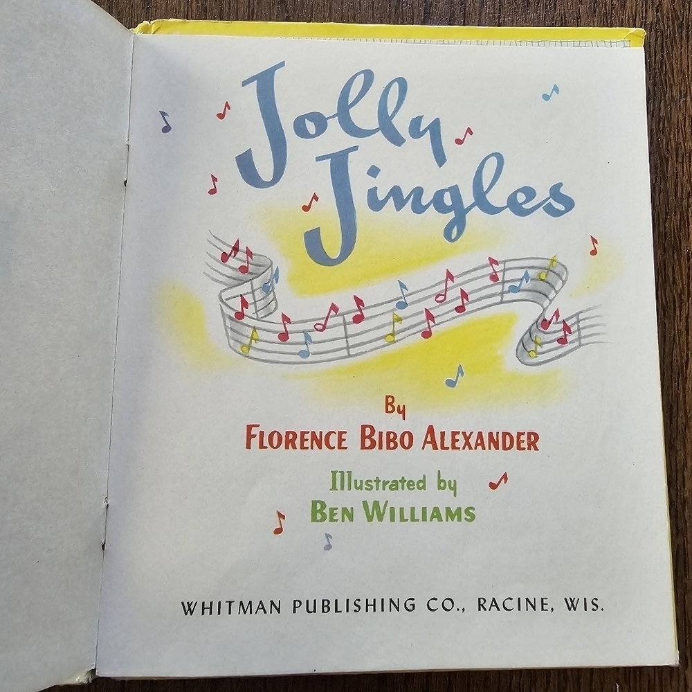 Jolly Jingles by Alexander, Florence Bibo Vintage 1949 Top Top Tales Whitman - Picture 4 of 9